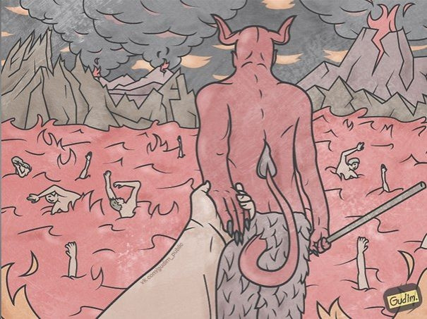 “Nhức não” với loạt tranh biếm họa độc đáo phải xem nhiều lần mới hiểu ảnh 5