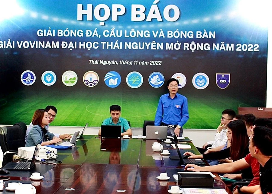 Đại học Thái Nguyên tổ chức họp báo giải thể thao mở rộng năm 2022.