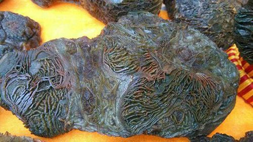 Đây là những tảng đá mã não Gobi Montenegro thô sơ khi mới được phát hiện.