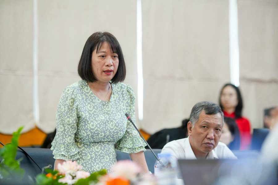 TS. Đoàn Thị Tố Uyên, Trường Đại học Luật Hà Nội phát biểu tại Hội thảo.