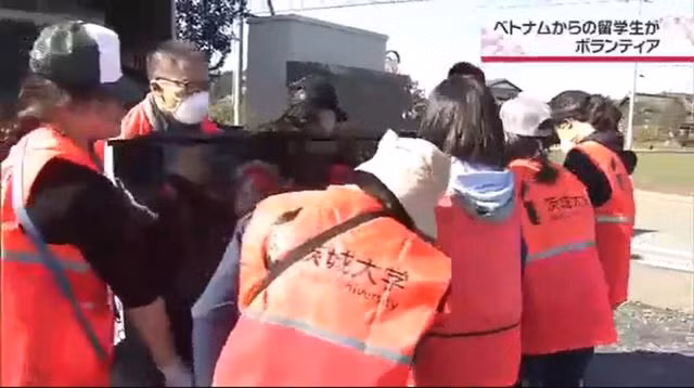 Hỗ trợ dân vùng thiên tai, du học sinh Việt được khen ngợi trên truyền hình Nhật Bản - 3