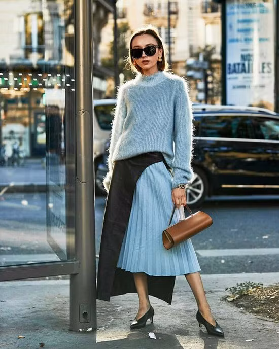 Các cách diện trang phục len cho nàng dáng mảnh ảnh 4