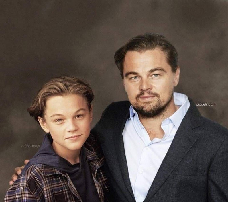 Phát sốt bộ ảnh “xưa và nay” của Leonardo DiCaprio, Brad Pitt... ảnh 10