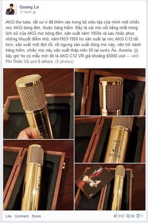 Biết được độ giàu có của ca sĩ Quang Lê chắc bạn sẽ phải 