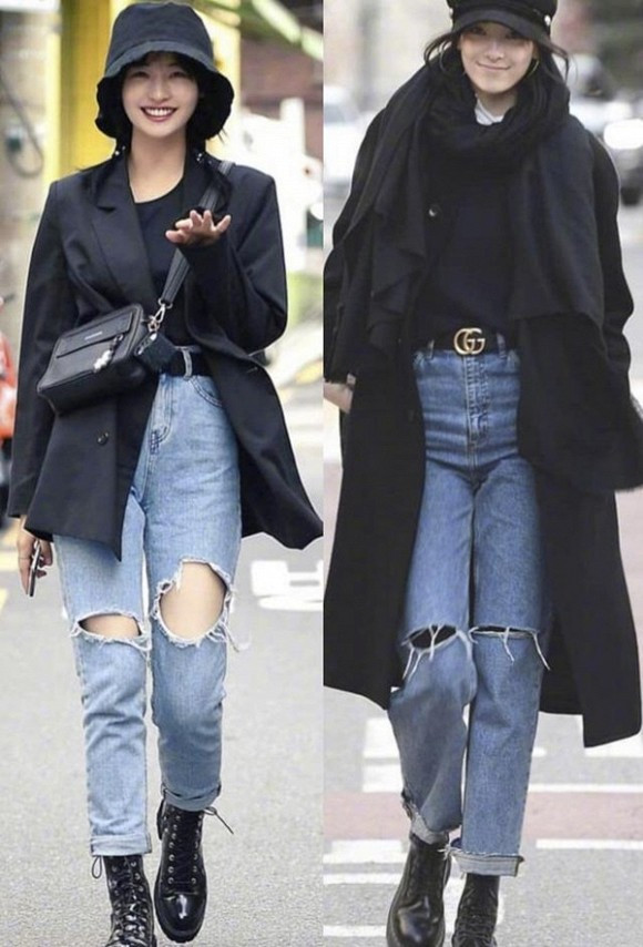 Diện quần jeans mùa thu đông: Sẽ cực đẹp và khí chất thời trang nếu mix theo cách này 7 trang phục, trang phục mùa thu, quần jeans, cách kết hợp quần jeans