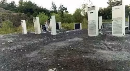 Phim trường hay nơi trưng bày máy điều hòa không khí.