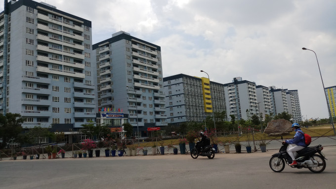 Hiện còn khá ít sinh viên ở lại KTX ĐHQG TPHCM vì phần lớn đã di chuyển về quê.