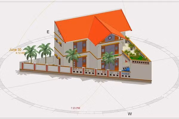 cach su dung la ban phong thuy xem huong nha don dai cat, khong can thay van chuan det - 5