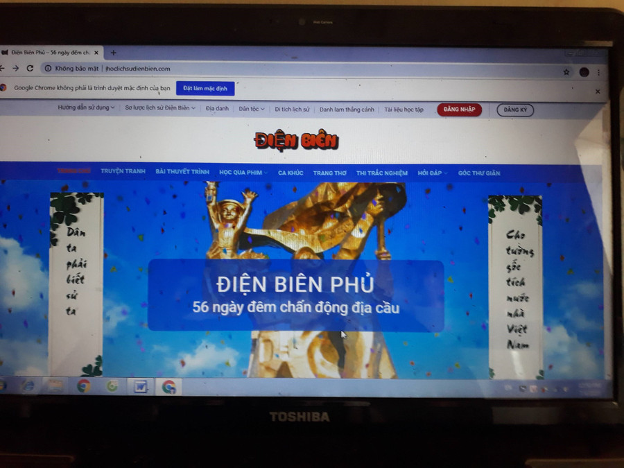 Trang chủ website.