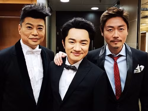 Lý Tư Tiệp (phải) cùng Vương Tổ Lam (giữa) và Nguyễn Triệu Tường hợp thành nhóm hài Phúc Lộc Thọ.
