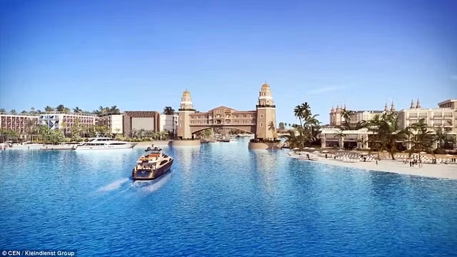 Tuyết nhân tạo rơi phủ trắng xóa