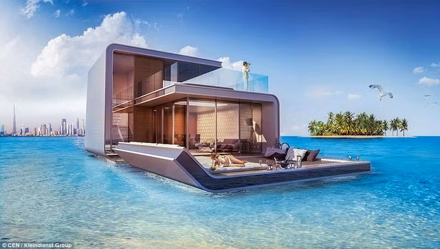 Mô hình nhà nổi trên biển được gọi là “cá ngựa”