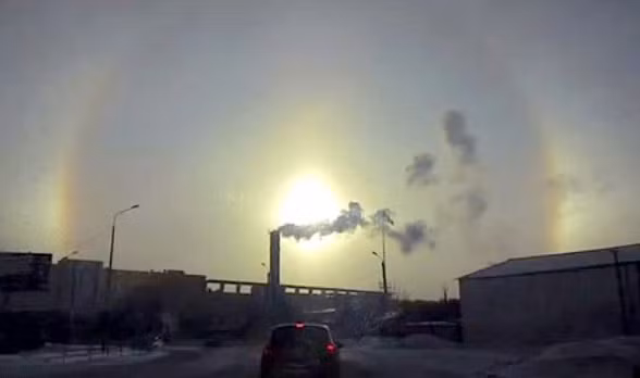 ao nhat, hien tuong la, thien van hoc, mat troi gia, ảo nhật, hiện tượng kỳ lạ, thiên văn học, mặt trời giả, 3 mặt trời