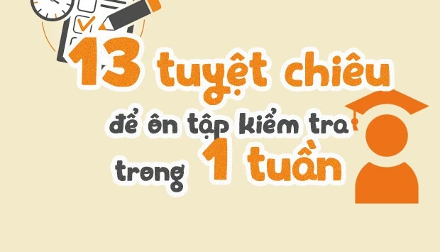 13 tuyệt chiêu để ôn tập kiểm tra trong 1 tuần