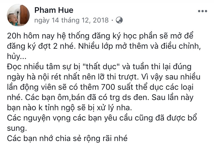 Ngó lơ thể dục, sinh viên trượt như “sung rụng“ ảnh 2 Ngó lơ thể dục, sinh viên trượt như