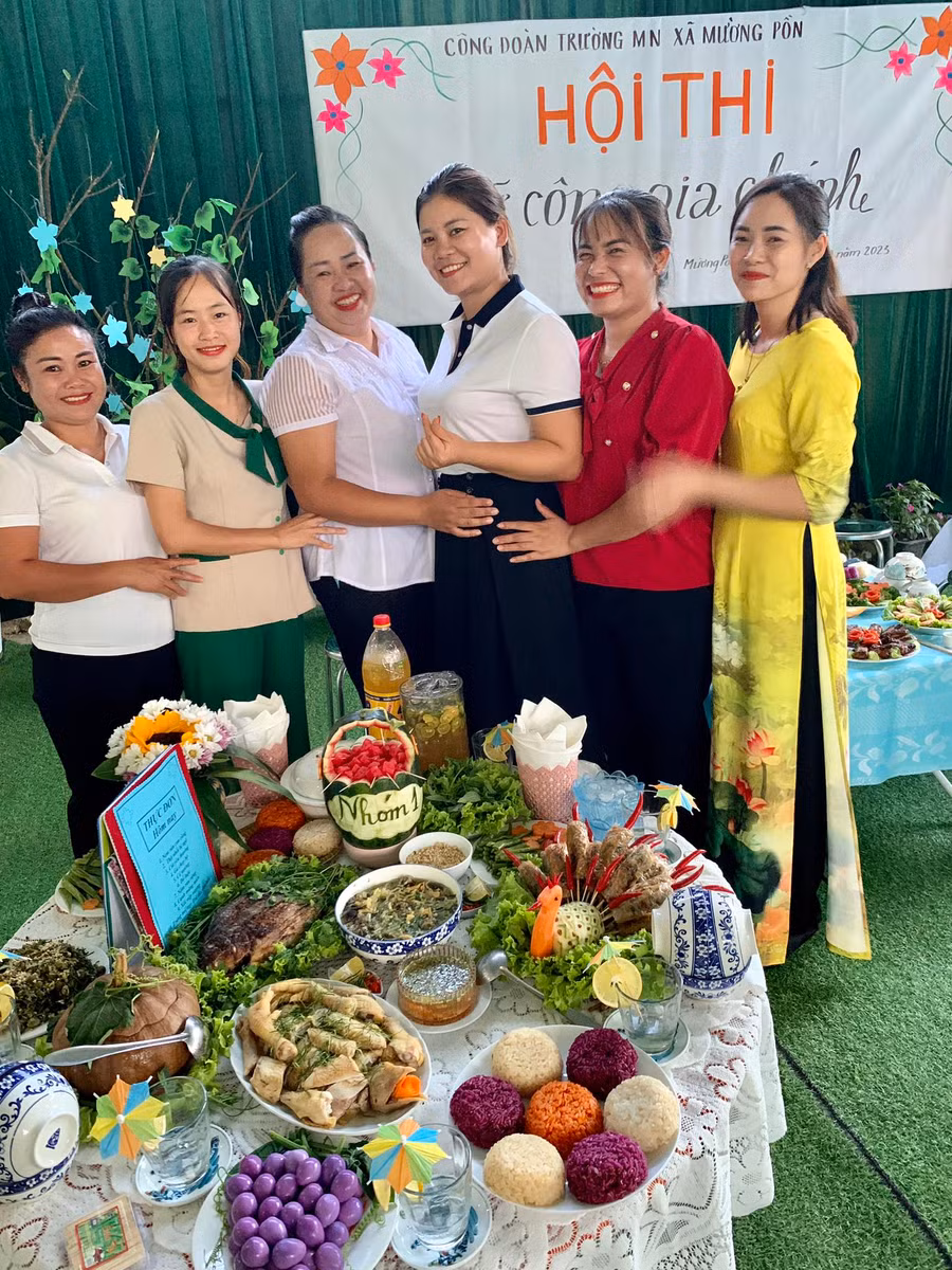 Các "cô tấm" trong Hội thi Nữ công gia chánh.