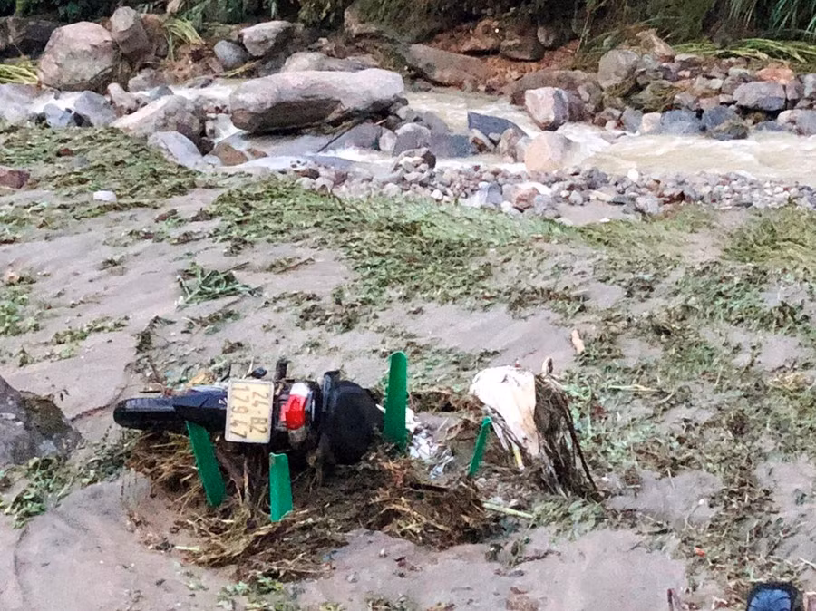 Hiện trường nơi tìm thấy thi thể ông Thắng