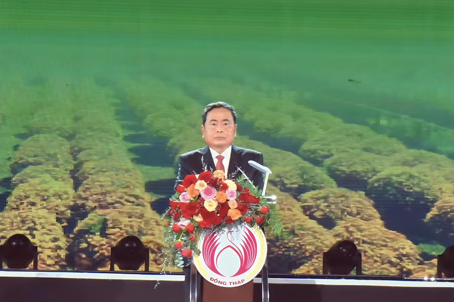 Ông Trần Thanh Mẫn, Phó Chủ tịch Thường trực Quốc hội phát biểu tại lễ khai mạc