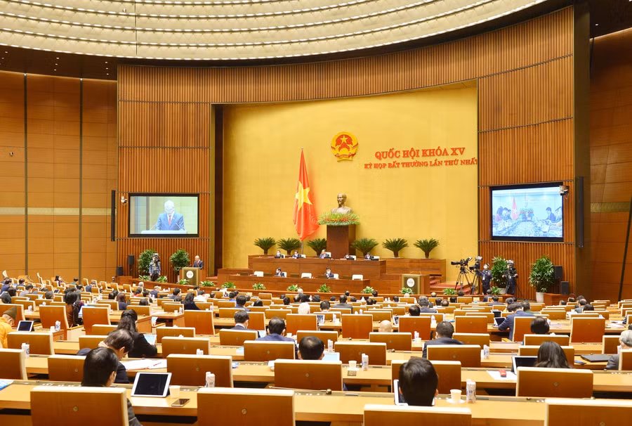 Kỳ họp bất thường lần thứ nhất. Ảnh: Quang Khánh.