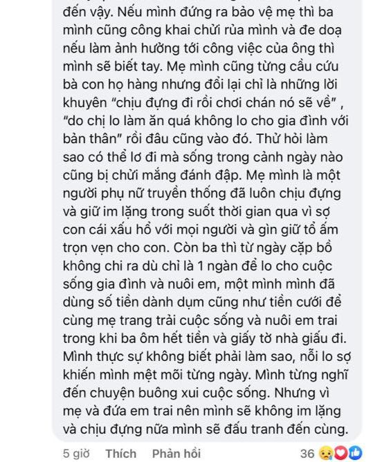Nội dung thông tin ở phần bình luận của tài khoản mạng xã hội tên D.N (được cho là con gái của Hiệu trưởng H). Nội dung thông tin ở phần bình luận của tài khoản mạng xã hội tên D.N (được cho là con gái của Hiệu trưởng H).