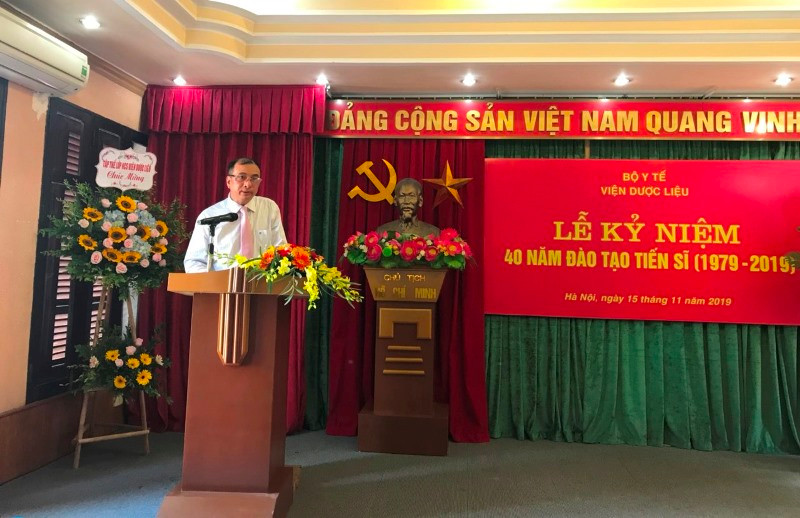 Viện trưởng PGS.TSKH. Nguyễn Minh Khởi phát biểu tại buổi lễ. Viện trưởng PGS.TSKH. Nguyễn Minh Khởi phát biểu tại buổi lễ.