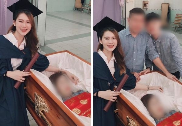 Người mẹ "trên cao" chắc chắn sẽ rất vui vì cô con gái đã tốt nghiệp Người mẹ "trên cao" chắc chắn sẽ rất vui vì cô con gái đã tốt nghiệp
