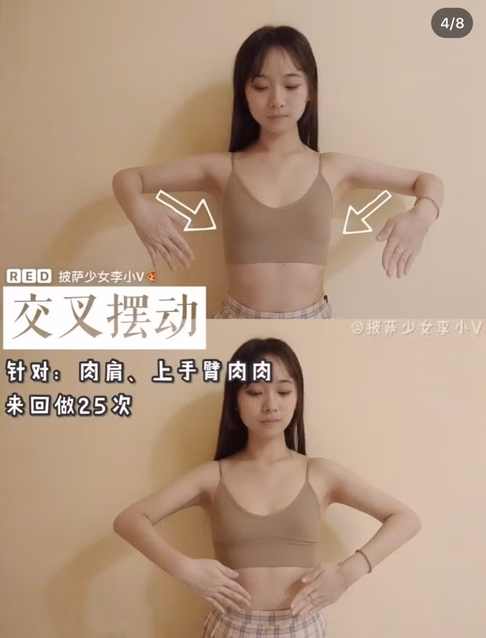 6 động tác đơn giản giúp bạn gái thoát khỏi cơn ác mộng vai u thịt bắp chỉ sau 15 ngày