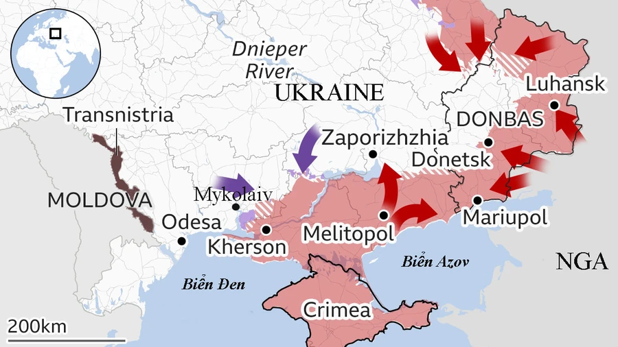 Ukraine đánh Zaporozhye là mở huyết mạch Azov hay lao vào tử địa?