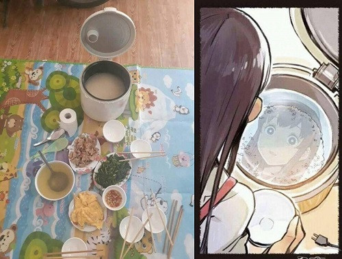 Nỗi buồn mang tên cơm chưa ấn nút nấu. Nỗi buồn mang tên cơm chưa ấn nút nấu.