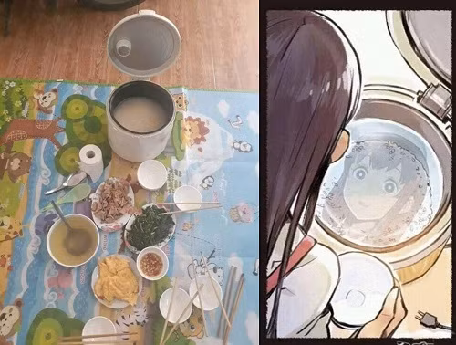 Nỗi buồn mang tên cơm chưa ấn nút nấu.