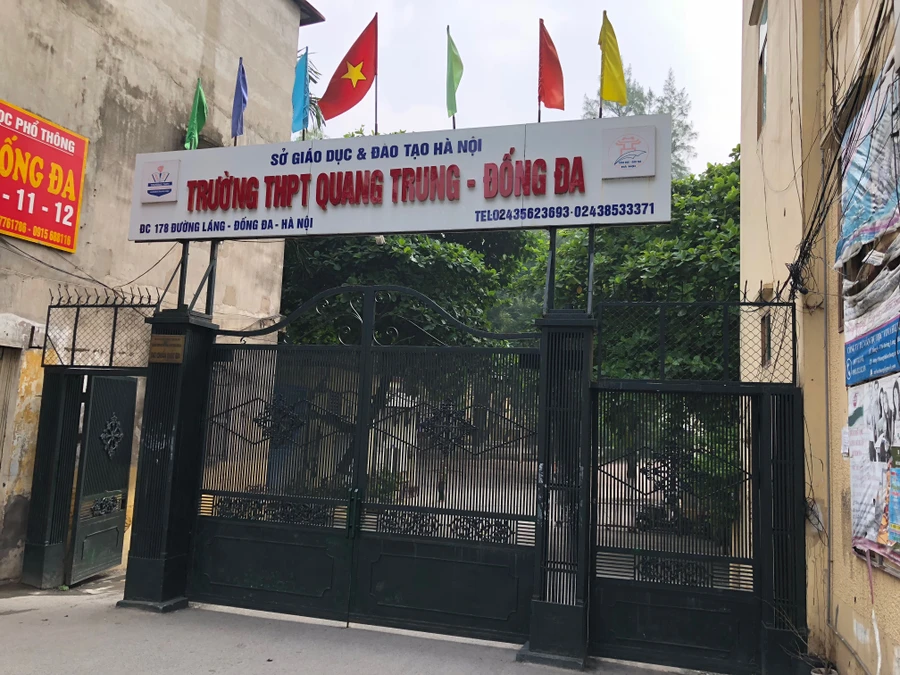 Phụ huynh bức xúc phản đối việc Trường THPT Quang Trung thực hiện tách lớp cuối cấp trước thềm năm học mới