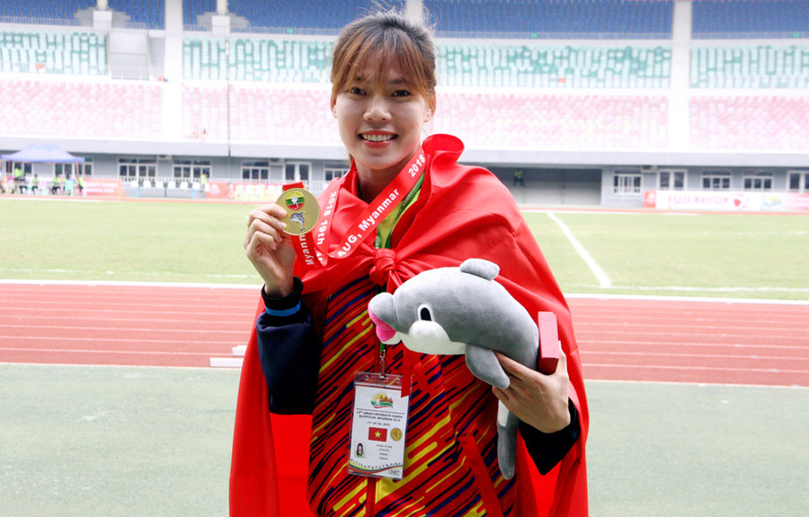Phạm Thị Huệ - 2 huy chương vàng 19th ASEAN University Games