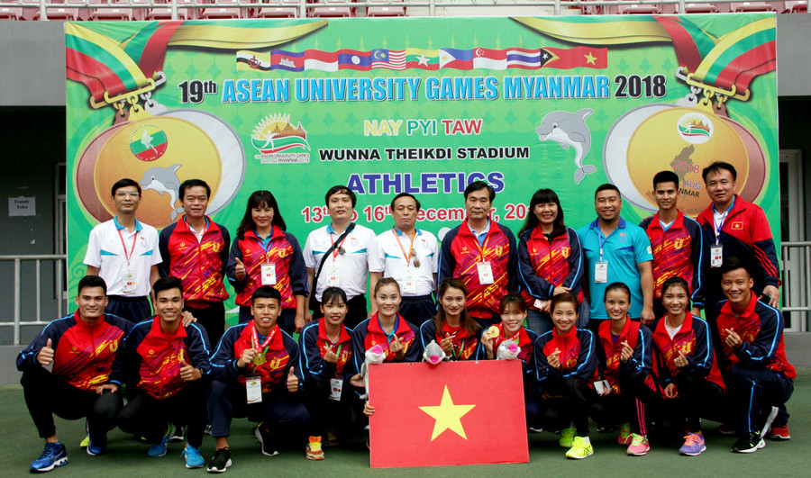 Điền kinh xuất sắc giành 11 huy chương vàng tại 19th ASEAN University Games.