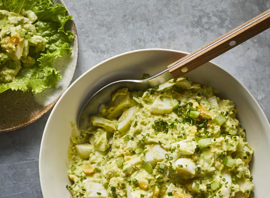 Salad bơ trứng. (Ảnh: ITN). Salad bơ trứng. (Ảnh: ITN).