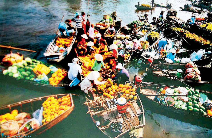 Hình ảnh chợ nổi Cái Răng (Cần Thơ) đẹp lung linh trên một website du lịch Hình ảnh chợ nổi Cái Răng (Cần Thơ) đẹp lung linh trên một website du lịch