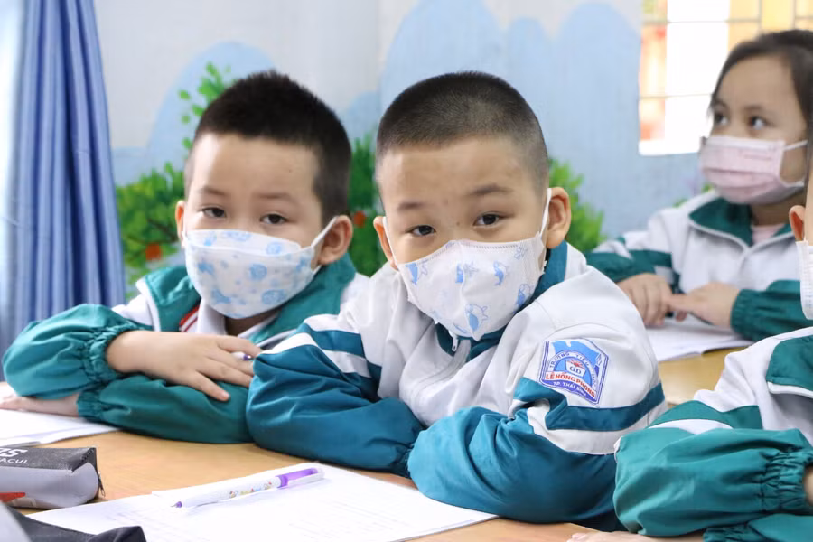 Những năm gần đây, tỷ lệ phổ cập giáo dục của tỉnh Thái Bình luôn đạt ở mức cao. Ảnh: Đình Tuệ