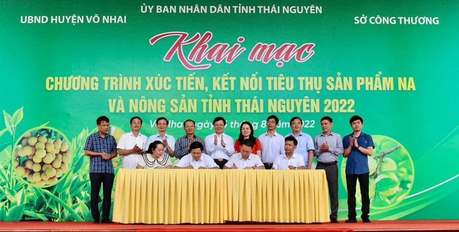 Ký kết hợp tác cung ứng và tiêu thụ sản phẩm nông sản tỉnh Thái Nguyên năm 2022