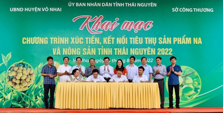 Ký kết hợp tác cung ứng và tiêu thụ sản phẩm nông sản tỉnh Thái Nguyên năm 2022