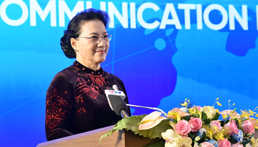 Chủ tịch Quốc hội Nguyễn Thị Kim Ngân phát biểu khai mạc Hội nghị