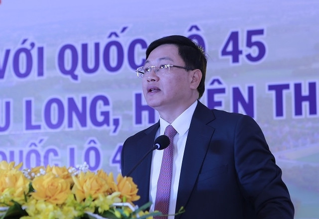 Ông Mai Xuân Liêm, Phó Chủ tịch UBND tỉnh Thanh Hoá phát biểu tại buổi lễ. (Ảnh: BTH). Ông Mai Xuân Liêm, Phó Chủ tịch UBND tỉnh Thanh Hoá phát biểu tại buổi lễ. (Ảnh: BTH).