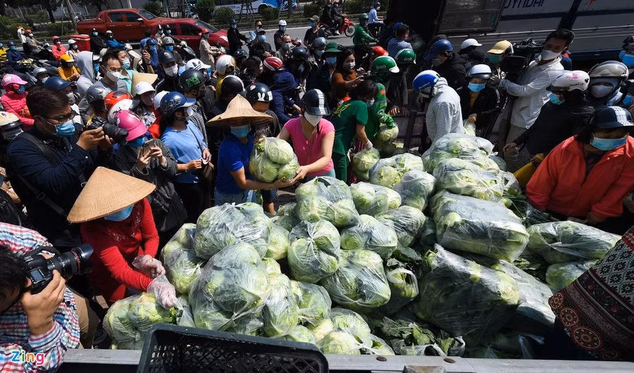 Người dân giải cứu nông sản cho tỉnh Hải Dương