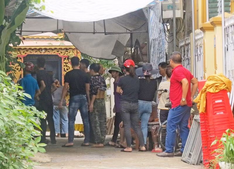 Sáng nay gia đình đã tổ chức đám tang anh H.