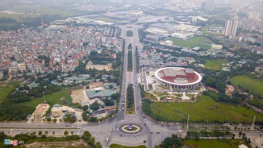 Anh: Toan canh duong dua F1 tuong lai tai Ha Noi tu tren cao hinh anh 6