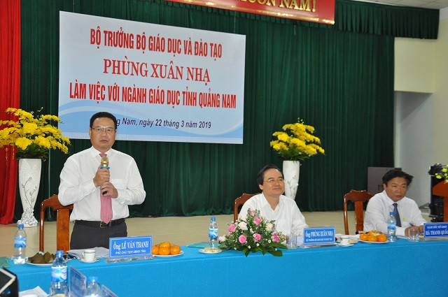 Ông Lê Văn Thanh - Phó Chủ tịch UBND tỉnh Quảng Nam chia sẻ về những hướng giải quyết, tháo gỡ khó khăn cho ngành GD&ĐT địa phương.