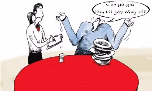 Thực khách phải gọi gà bằng cụ