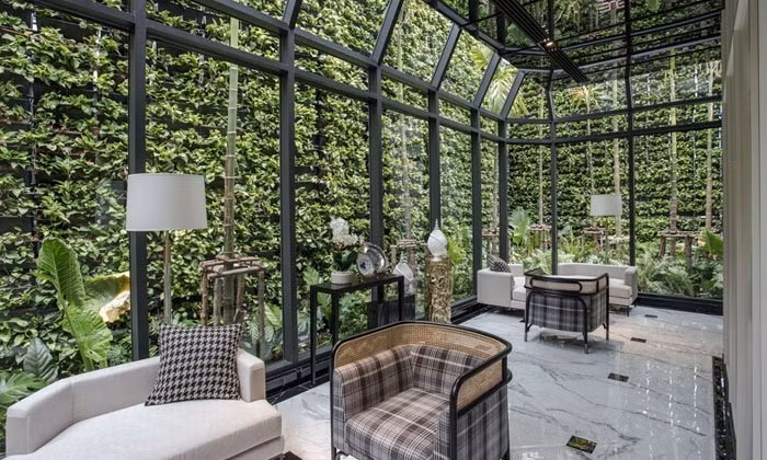 Nhà nhỏ mà có khu vườn xanh xinh đẹp bao quanh khiến ai nấy đều lịm tim