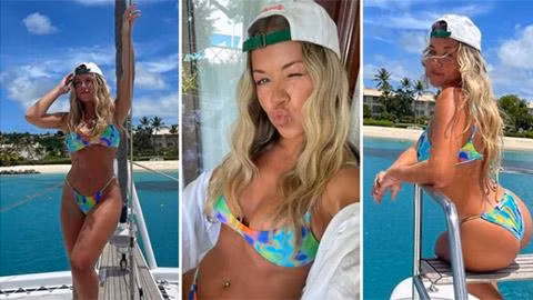 Con gái huyền thoại Shearer khoe bikini 'bỏng mắt'