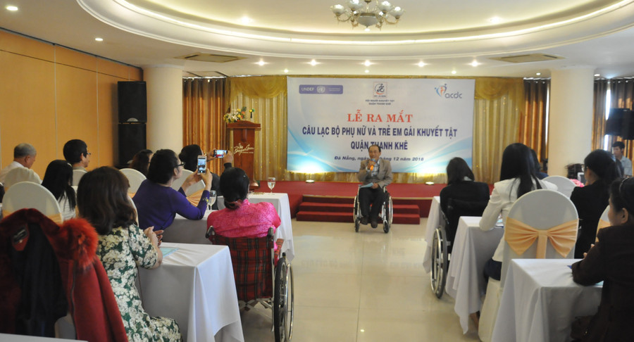 Lễ ra mắt Câu lạc bộ Phụ nữ và trẻ em gái khuyết tật quận Thanh Khê, thành phố Đà Nẵng.