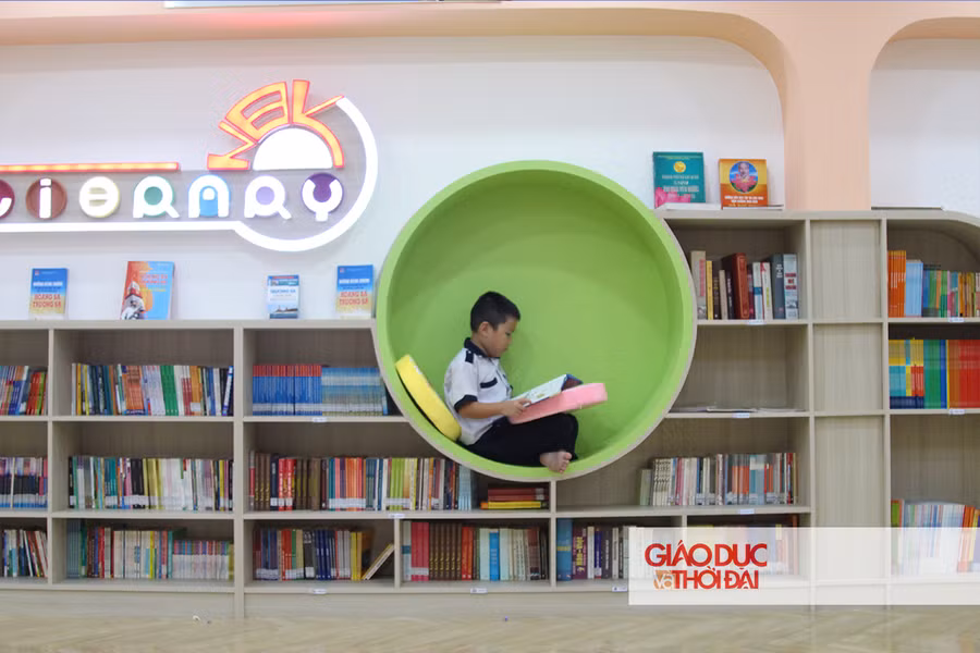 Thư viện siêu đáng yêu trong trường tiểu học ảnh 2