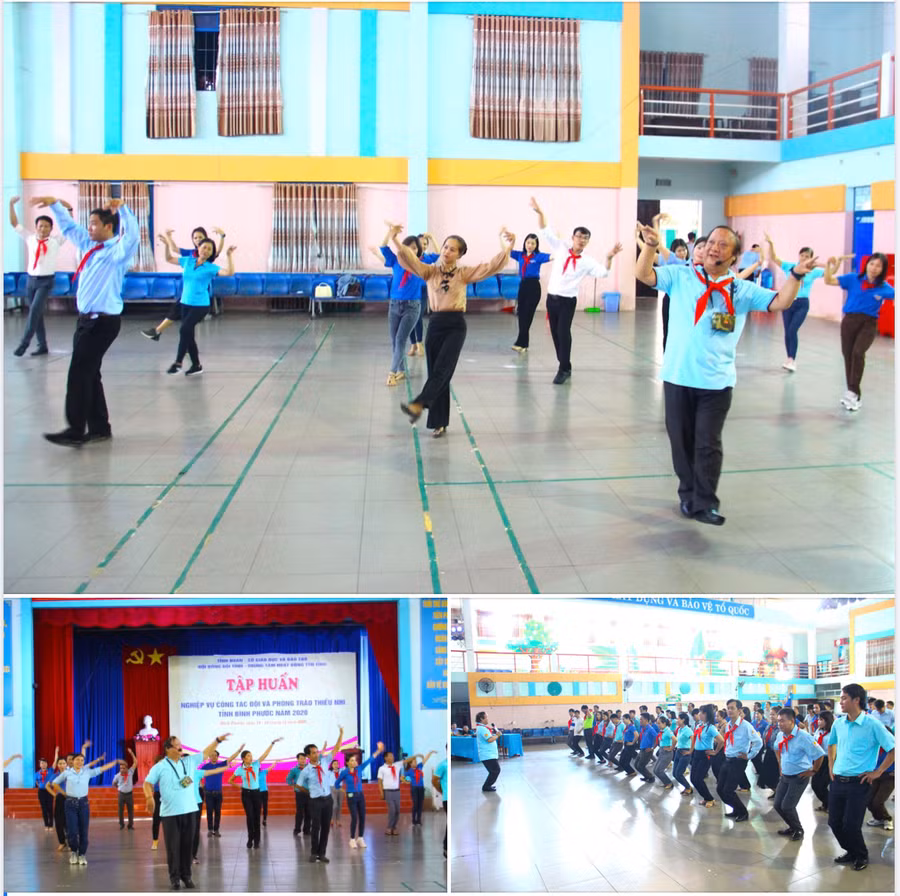 Cùng học múa, hát với người thầy U60 Mai Xuân Mùi, các giáo viên Bình Phước lại càng thêm yêu nghề công tác Đội